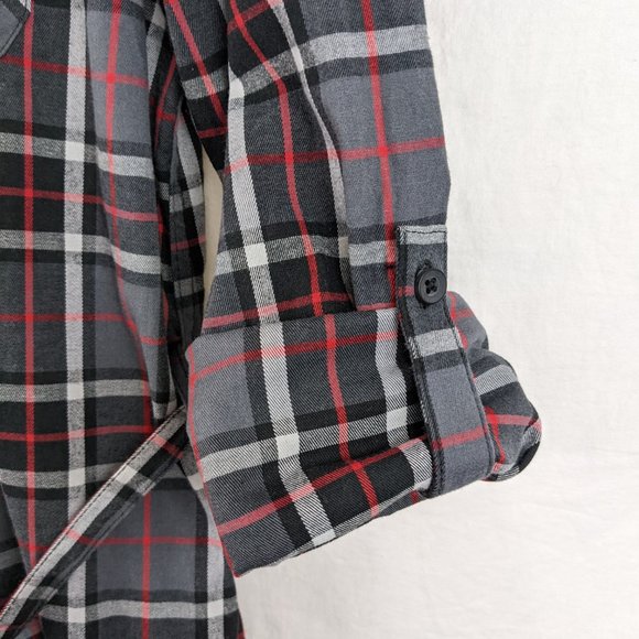 3 for $20 NWOT Black Red Grey Shirtdress Sz M - Picture 5 of 6